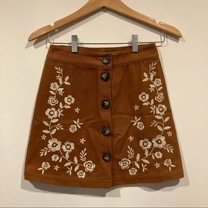 Francesca’s Embroidered Skirt